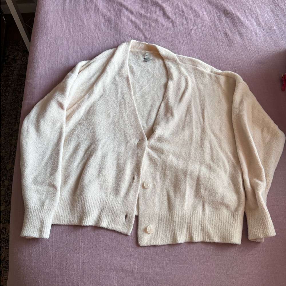 Oversized Cream Cardigan